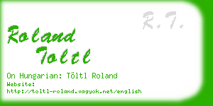 roland toltl business card